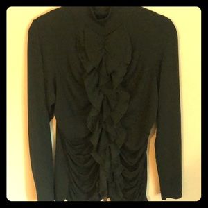 Ruffle front blouse